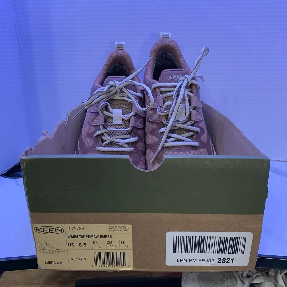 KEEN Dry 1029789 Zionic Sneakers Waterproof Hiking‎ Shoes Pink Women's Size 6.5